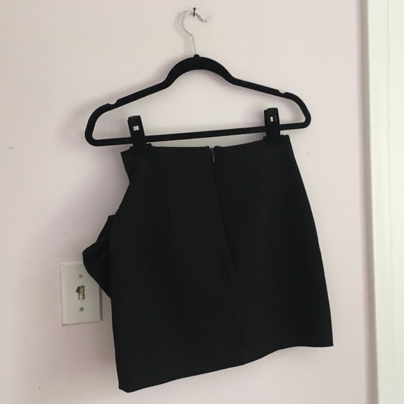 Zara belted wrap skirt in black - Picture 3 of 4
